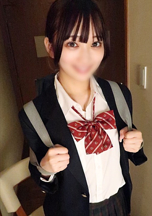 [即ハメ中出し素人］無修正≪とにかくカワイイ♡ドア開けたら２１秒で即尺⇒制服のまま、生挿入≫中出し懇願で孕ませ確定発育しすぎた身体、キツいマンコの締めつけ、遠慮なく味わい尽くしたいと思います