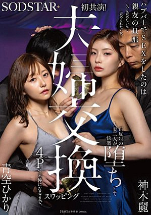 [Reducing Mosaic] ハプバーでSEXをしたのは親友の旦那。もっと責めたい女と責められたい女…正反対の人妻二人が快楽堕ちして夫婦交換スワッピング4Pする仲になるまで。 青空ひかり 神木麗