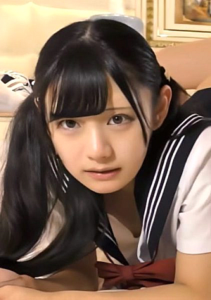  第２弾、八掛まるちゃん。１８歳以上、合法セーラー服制服美女中出し、、貧乳、パイパン、黒髪スレンダー素人。レビュー特典無修正。マジイキで潮吹きあり