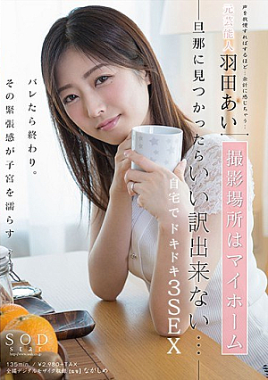 [Reducing Mosaic] 元芸能人 羽田あい 撮影場所はマイホーム 旦那に見つかったらいい訳出来ない… 自宅でドキドキ3SEX