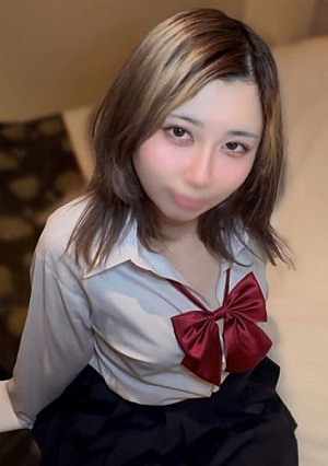 [No] A duck-mouthed Heisei gal with a crazy voice and a lip-tech expert "Miochi" is thoroughly fucked in the sleeping position and creampied in large quantities