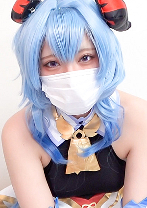 [モ無/期間限定再販]原ネ申の甘雨ちゃん喉奥イラマとガン突きスパンキングでアヘ顔晒して汚く感じるJDレイヤーに生中出し