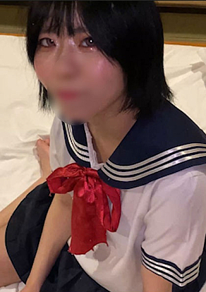 [無修正顔出し]セーラー服を着せたらとてもよく似合っていたので唾液だらけのキスをして体液を彼女へ注入、そして興奮してしまい乱れたセーラー服姿の彼女へ中出し