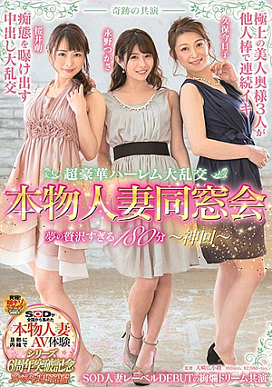 奇跡の共演 超豪華ハーレム大乱交 本物人妻同窓会 夢の贅沢すぎる180分～神回～