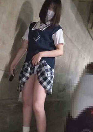 【週末限定】私立女子校黒髪美少女③学校の近くに迎えに行き駐車場でプチ露出・ホテルで挿入