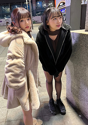 【個人撮影】ぴえん系女子2人組と奇跡の3P_身バレ次第即削除