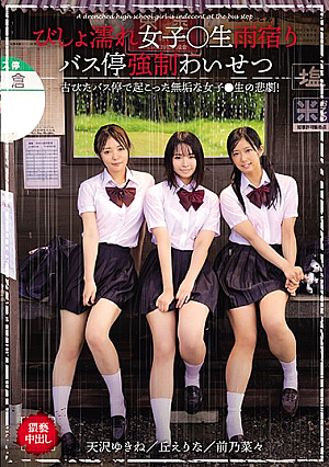 びしょ濡れ女子○生雨宿りバス停強●わいせつ