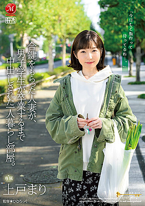 合鍵をもらった人妻が、男子学生が卒業するまで中出しされた一人暮らし部屋。 上戸まり