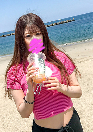 明日まで1000pt【顔出し】***pjqqnsnjz 梅雨明け先取りビーチお散歩デートからの海沿いスケベドライブ♥温泉着いたら壁の薄い個室で即肉棒生挿入中出し