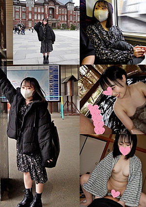 22時間着用【個人撮影】薄紫のメッシュパンツちゃん_激レア_Gカップのハーフ系の制服美小女