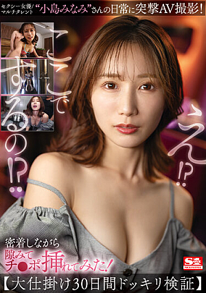 [Reducing Mosaic] セクシー女優/マルチタレント‘小島みなみ’さんの日常に突撃AV撮影！密着しながら隙みてチ●ポ挿れてみた！【大仕掛け30日間ドッキリ検証】 小島みなみ