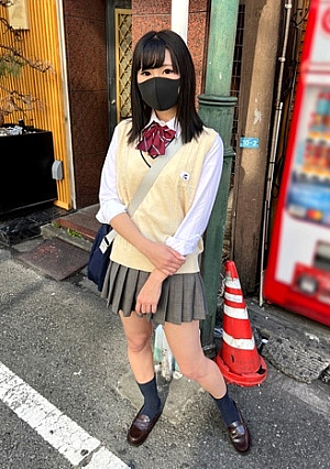 顔出し【個人撮影】レンタルルームで密着SEX_クールな制服女子と中出しSEX配信
