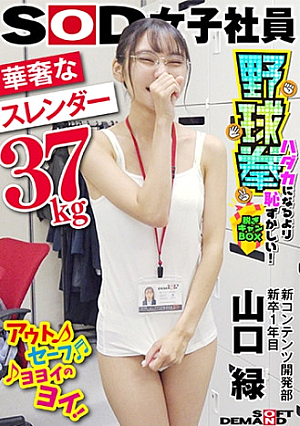 華奢なスレンダー(37kg) SOD女子社員 ハダカになるより恥ずかしい脱ぎキャンBOX野球拳 新コンテンツ開発部 新卒1年目 山口緑