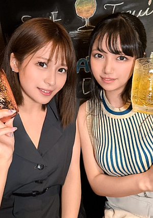 【乱交】Gカップ女子二人が夢の饗宴今宵一夜限りの宴味わい尽くしましょうヤリまくりましょう【なの＆まいな】