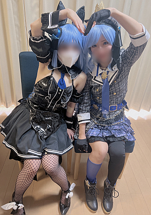 1/28まで限定※限定コスプレ【ハーレム】Vtuber星街す〇せい×兎田ぺ〇ら(バニーVer.)夢のコラボ