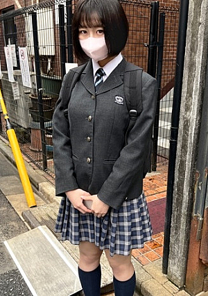 顔出し【個人撮影】激レア_黒パンストの制服女子とハメ撮り_SNSで知り合った美脚娘に種付SEX