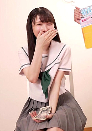 学校帰りの無垢J〇が童貞男性の上でぎこちなく腰を振る『オイル素股』に挑戦！ヌレヌレの割れ目に亀頭の先っちょを挿入したら『（/ω＼） イヤン◆』と言いつつも中出しまで許してくれる！？～るか編～