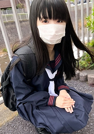 [Reducing Mosaic] Face showing [Personal shooting] 1 person with experience Short stature in navy blue sailor suit _ Cut-out video with an unassuming pussy ◯