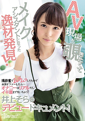 [Reducing Mosaic] Discovered A Talented Person Who Wanted To Look Into The AV Site And Became A Makeup Assistant! Since I Was So Horny Behind The Scenes, I Offered An Appearance... Onani-is Real And Sora Inoue's Debut Document That Blows Up To The Tide!