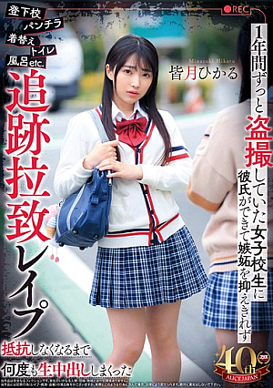 [Reducing Mosaic] 登下校パンチラ着替えトイレ風呂etc.1年間ずっと盗撮していた女子校生に彼氏ができて嫉妬を抑えきれず追跡拉致レ●プ抵抗しなくなるまで何度も生中出ししまくった 皆月ひかる