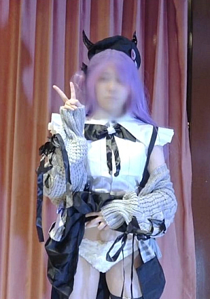 [Style God] I did it, Towa-sama, a thin but EF cup model came to masturbate with a transparent dildo in wet panties