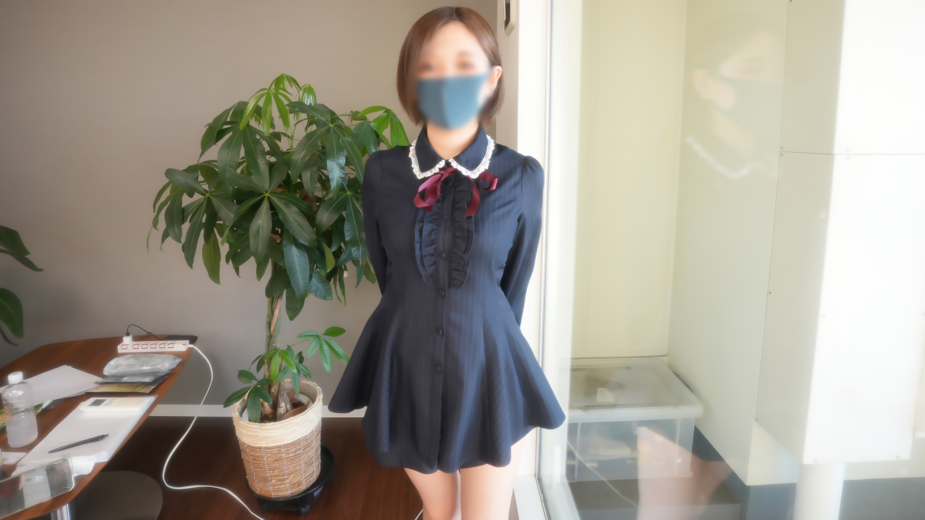 New 500 yen series 30000 channel subscribers Thank you for the first project Main part complete appearance short-cut current female college student summer-like E-cup vaginal cum shot complete first shooting 227th person