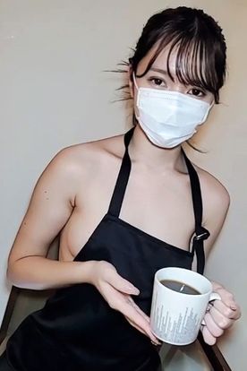 Until the 17th Naked apron with that child of the cafe part-time job Become friends and carefully vaginal cum shot