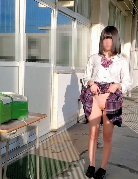 Arrested if found out Currently J Yume-chan got into school and was forced to wear no panties and even fellatio at the hotel while losing her virginity