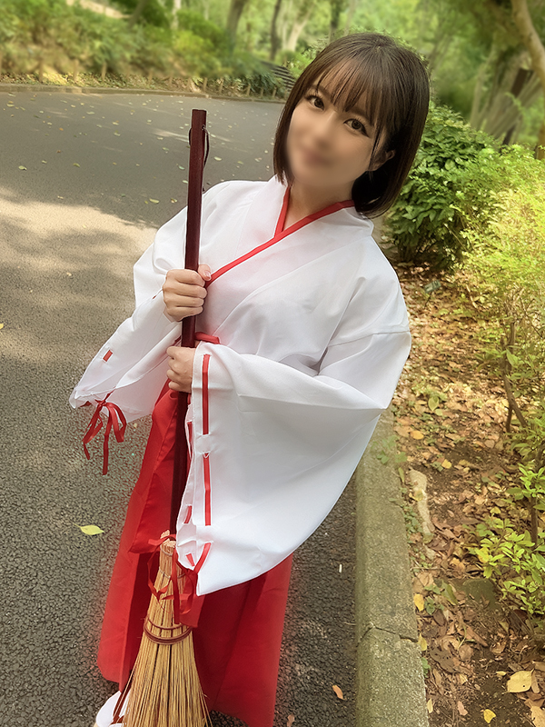 Limited quantity for the first time Actual shrine maiden I took a POV shot of a very cute B cup small shrine maiden without permission Creampie 2 times